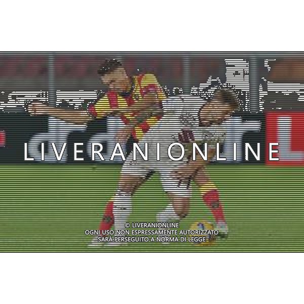 Karol Linetty of Torino FC and Joan Gonzalez of US Lecce during the Italian soccer Serie A match US Lecce vs Torino FC on October 28, 2023 at Via del Mare Stadium in Lecce, Italy. Photo by Emmanuele Mastrodonato/ag. Aldo Liverani sas