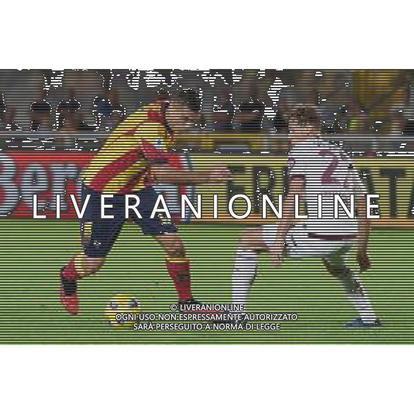 Nikola Krstovic of US Lecce and Mergim Vojvoda of Torino FC during the Italian soccer Serie A match US Lecce vs Torino FC on October 28, 2023 at Via del Mare Stadium in Lecce, Italy. Photo by Emmanuele Mastrodonato/ag. Aldo Liverani sas