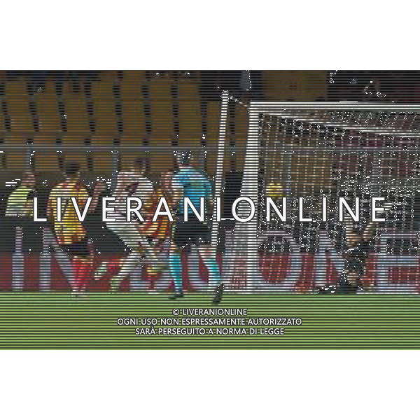 Alessandro Buongiorno of Torino FC scores a goal of 0-1 during the Italian soccer Serie A match US Lecce vs Torino FC on October 28, 2023 at Via del Mare Stadium in Lecce, Italy. Photo by Emmanuele Mastrodonato/ag. Aldo Liverani sas