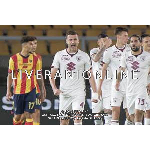 Alessandro Buongiorno of Torino FC celebrates after scoring a goal during the Italian soccer Serie A match US Lecce vs Torino FC on October 28, 2023 at Via del Mare Stadium in Lecce, Italy. Photo by Emmanuele Mastrodonato/ag. Aldo Liverani sas