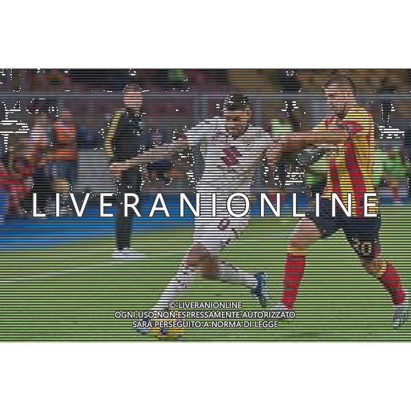 Antonio Sanabria of Torino FC and Ylber Ramadani of US Lecce during the Italian soccer Serie A match US Lecce vs Torino FC on October 28, 2023 at Via del Mare Stadium in Lecce, Italy. Photo by Emmanuele Mastrodonato/ag. Aldo Liverani sas