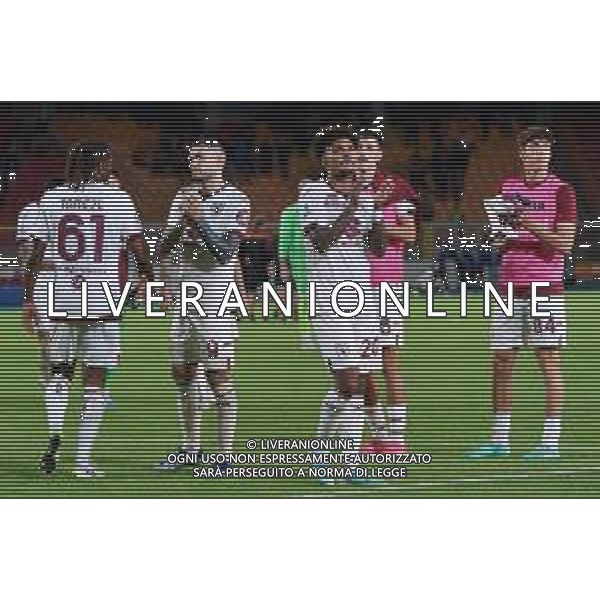 Torino FC applauds fans during the Italian soccer Serie A match US Lecce vs Torino FC on October 28, 2023 at Via del Mare Stadium in Lecce, Italy. Photo by Emmanuele Mastrodonato/ag. Aldo Liverani sas