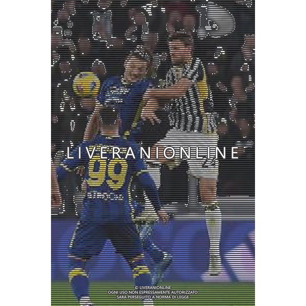 Torino 28.10.2023 Allianz Stadium @Manuela Viganti/Ag. Aldo Liverani sas Juventus vs Hellas Verona Campionato Calcio Serie A TIM 2023/2024 10a giornata Nella foto: daniele ruganu e milan djuric ©Viganti/AGENZIA ALDO LIVERANI SAS