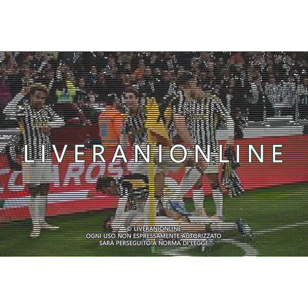 Torino 28.10.2023 Allianz Stadium @Manuela Viganti/Ag. Aldo Liverani sas Juventus vs Hellas Verona Campionato Calcio Serie A TIM 2023/2024 10a giornata Nella foto: esultanza juventus dopo il gol di andrea cambiaso ©Viganti/AGENZIA ALDO LIVERANI SAS