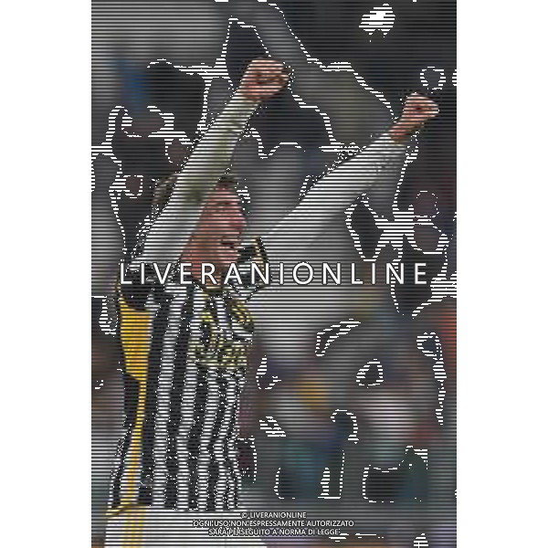 Torino 28.10.2023 Allianz Stadium @Manuela Viganti/Ag. Aldo Liverani sas Juventus vs Hellas Verona Campionato Calcio Serie A TIM 2023/2024 10a giornata Nella foto: andrea cambiaso esulta a fine gara