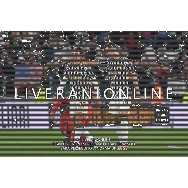 Torino 28.10.2023 Allianz Stadium @Manuela Viganti/Ag. Aldo Liverani sas Juventus vs Hellas Verona Campionato Calcio Serie A TIM 2023/2024 10a giornata Nella foto: andrea cambiaso, wojciech szczesny e arkadiusz milik