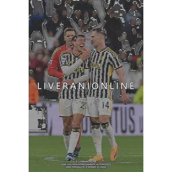 Torino 28.10.2023 Allianz Stadium @Manuela Viganti/Ag. Aldo Liverani sas Juventus vs Hellas Verona Campionato Calcio Serie A TIM 2023/2024 10a giornata Nella foto: andrea cambiaso, wojciech szczesny e arkadiusz milik