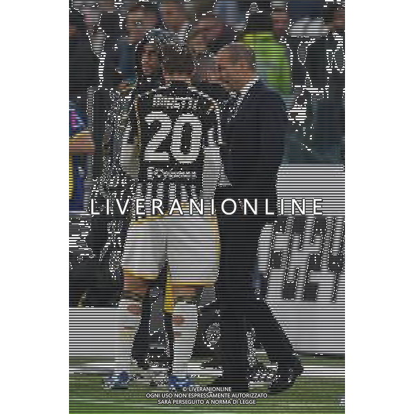 Torino 28.10.2023 Allianz Stadium @Manuela Viganti/Ag. Aldo Liverani sas Juventus vs Hellas Verona Campionato Calcio Serie A TIM 2023/2024 10a giornata Nella foto: massimiliano allegri e fabio miretti