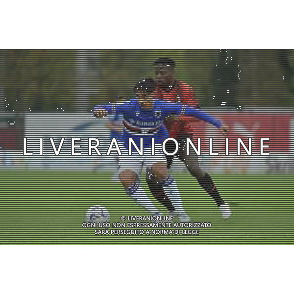 TVRG Milan vs Sampdoria nella foto Nico Valisena (Sampdoria) e Victor Ehuwa Eletu (Milan) Milano 29-10-2023 Puma House of Football - centro sportivo Peppino Vismara Campionato Primavera 1 TIM - 8a giornata foto Roberto Garavaglia/ag. Aldo Liverani sasAGENZIA ALDO LIVERANI SAS
