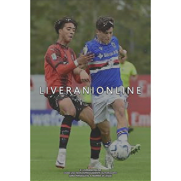 TVRG Milan vs Sampdoria nella foto Kevin Zeroli (Milan) e Lorenzo Costantino (Sampdoria) Milano 29-10-2023 Puma House of Football - centro sportivo Peppino Vismara Campionato Primavera 1 TIM - 8a giornata foto Roberto Garavaglia/ag. Aldo Liverani sasAGENZIA ALDO LIVERANI SAS