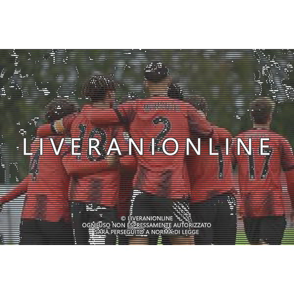 TVRG Milan vs Sampdoria nella foto esultanza Milan dopo il gol dell\'1 a 0 Milano 29-10-2023 Puma House of Football - centro sportivo Peppino Vismara Campionato Primavera 1 TIM - 8a giornata foto Roberto Garavaglia/ag. Aldo Liverani sasAGENZIA ALDO LIVERANI SAS
