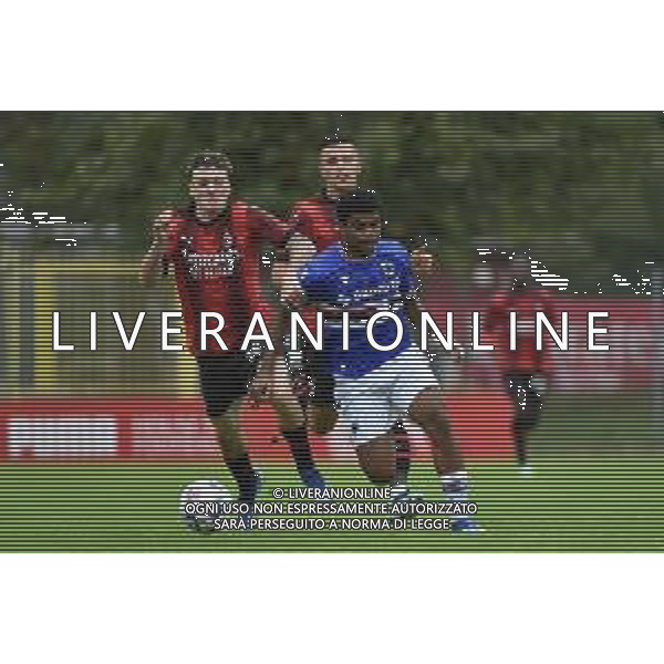 TVRG Milan vs Sampdoria nella foto Alejandro Jimenez Sanchez (Milan) e Georges Lemina (Sampdoria) Milano 29-10-2023 Puma House of Football - centro sportivo Peppino Vismara Campionato Primavera 1 TIM - 8a giornata foto Roberto Garavaglia/ag. Aldo Liverani sasAGENZIA ALDO LIVERANI SAS