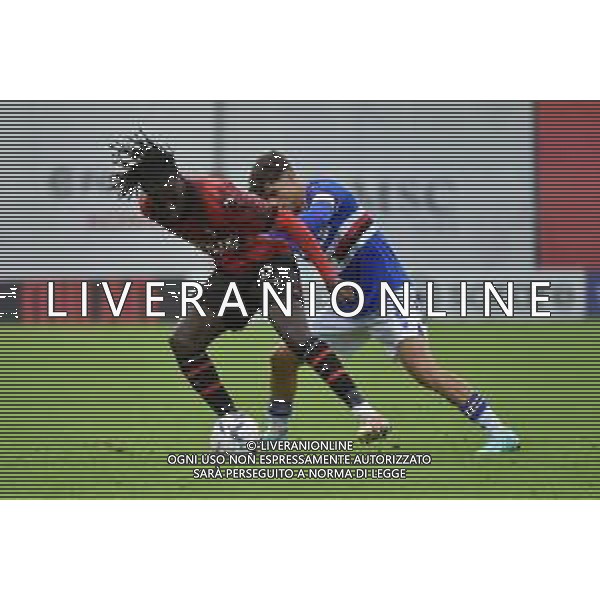 TVRG Milan vs Sampdoria nella foto Clinton Nsiala Makengo (Milan) e Francesco Conti (Sampdoria) Milano 29-10-2023 Puma House of Football - centro sportivo Peppino Vismara Campionato Primavera 1 TIM - 8a giornata foto Roberto Garavaglia/ag. Aldo Liverani sasAGENZIA ALDO LIVERANI SAS