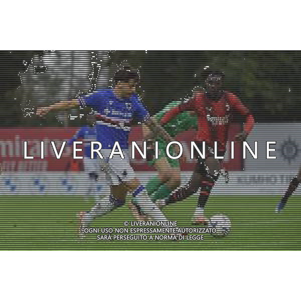 TVRG Milan vs Sampdoria nella foto Simone Leonardi (Sampdoria) segna il gol dell\'1 a 1 Milano 29-10-2023 Puma House of Football - centro sportivo Peppino Vismara Campionato Primavera 1 TIM - 8a giornata foto Roberto Garavaglia/ag. Aldo Liverani sasAGENZIA ALDO LIVERANI SAS