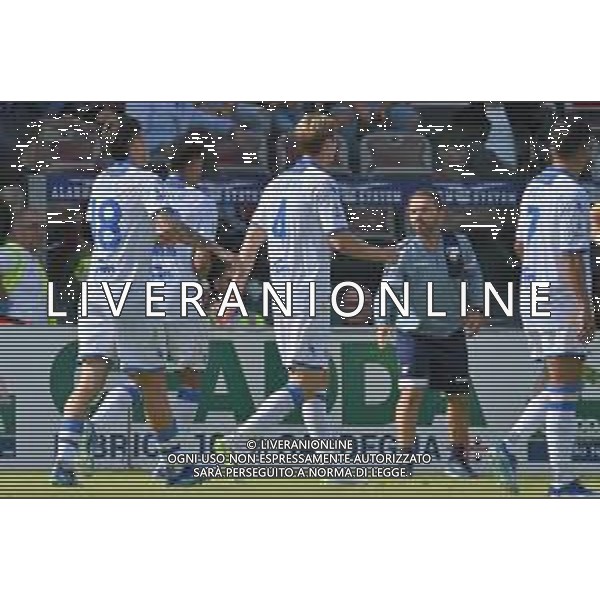 29-10-2023. Cagliari calcio- Frosinone calcio. 10° giornata campionato calcio italiano Serie A 2023/2024, Stadio Unipol Domus Cagliari. Foto Salvatore Moi/Agenzia Aldo Liverani s.a.s. Nella foto: Gol ed esultanza Frosinone in trasferta contro il Cagliari, nello stadio Unipol Domus di Cagliari. Segna: Matías Soulé Frosinone ©Moi Salvatore / AGENZIA ALDO LIVERANI SAS