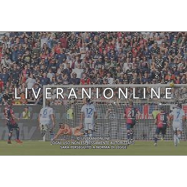 29-10-2023. Cagliari calcio- Frosinone calcio. 10° giornata campionato calcio italiano Serie A 2023/2024, Stadio Unipol Domus Cagliari. Foto Salvatore Moi/Agenzia Aldo Liverani s.as. Nella foto: rigore per il Cagliari, tirato da Marco Mancosu Cagliari e sbagliato ©Moi Salvatore / AGENZIA ALDO LIVERANI SAS