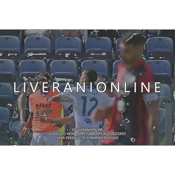 29-10-2023. Cagliari calcio- Frosinone calcio. 10° giornata campionato calcio italiano Serie A 2023/2024, Stadio Unipol Domus Cagliari. Foto Salvatore Moi/Agenzia Aldo Liverani s.a.s. Nella foto: Gol ed esultanza Frosinone in trasferta contro il Cagliari, nello stadio Unipol Domus di Cagliari. Segna: secondo gol Matías Soule\' Frosinone ©Moi Salvatore / AGENZIA ALDO LIVERANI SAS