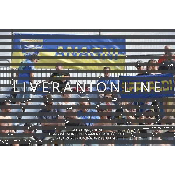29-10-2023. Cagliari calcio- Frosinone calcio. 10° giornata campionato calcio italiano Serie A 2023/2024, Stadio Unipol Domus Cagliari. Foto Salvatore Moi/Agenzia Aldo Liverani s.a.s. Nella foto: Tifosi Frosinone in trasferta, nel settore ospiti dello stadio Unipol Domus di Cagiari ©Moi Salvatore / AGENZIA ALDO LIVERANI SAS