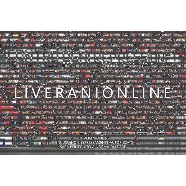 29-10-2023. Cagliari calcio- Frosinone calcio. 10° giornata campionato calcio italiano Serie A 2023/2024, Stadio Unipol Domus Cagliari. Foto Salvatore Moi/Agenzia Aldo Liverani s.a.s. Nella foto: Sconvolts, tifosi del Cagliari in casa, nella curva nord dello stadio Unipol Domus di Cagliari - striscione ©Moi Salvatore / AGENZIA ALDO LIVERANI SAS