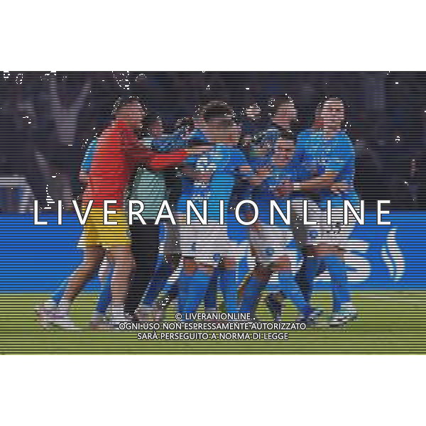 29-10-2023 -NAPOLI CAMPIONATO DI CALCIO SERIE A NAPOLI-MILAN NELLA FOTO esultanza Giacomo Raspadori FOTO MOSCA-AG ALDO LIVERANI SAS