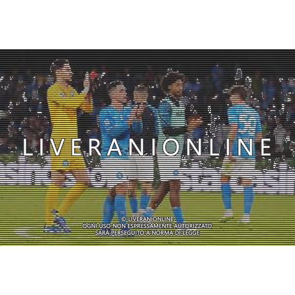 29-10-2023 NAPOLI-CAMPIONATO DI CALCIO SERIE A NAPOLI-MILAN NELLA FOTO Alex Meret, Giovanni Simeone fine gara FOTO MOSCA-AG ALDO LIVERANI SAS