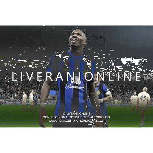 Inter vs Roma nella foto Marcus Thuram (Inter) esulta dopo il gol dell\'1 a 0 Milano 29-10-2023 Stadio Giuseppe Meazza - San Siro Campionato Serie A TIM - 10a giornata foto Roberto Garavaglia/ag. Aldo Liverani sas