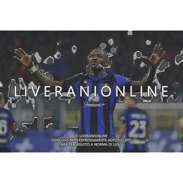 Inter vs Roma nella foto Marcus Thuram (Inter) esulta dopo il gol dell\'1 a 0 Milano 29-10-2023 Stadio Giuseppe Meazza - San Siro Campionato Serie A TIM - 10a giornata foto Roberto Garavaglia/ag. Aldo Liverani sas