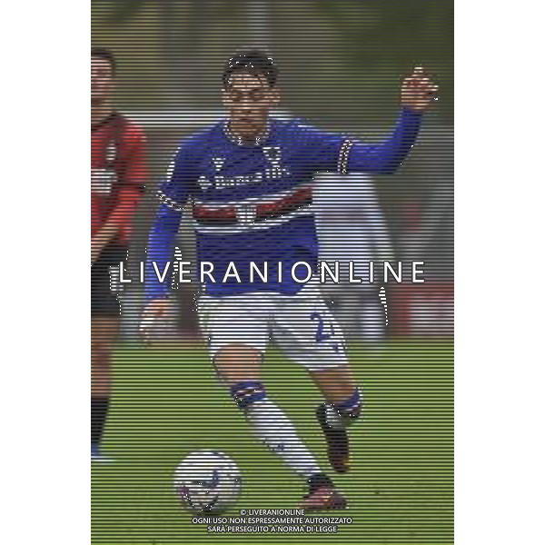 TVRG Milan vs Sampdoria nella foto Ilario Porzi (Sampdoria) Milano 29-10-2023 Puma House of Football - centro sportivo Peppino Vismara Campionato Primavera 1 TIM - 8a giornata foto Roberto Garavaglia/ag. Aldo Liverani sas