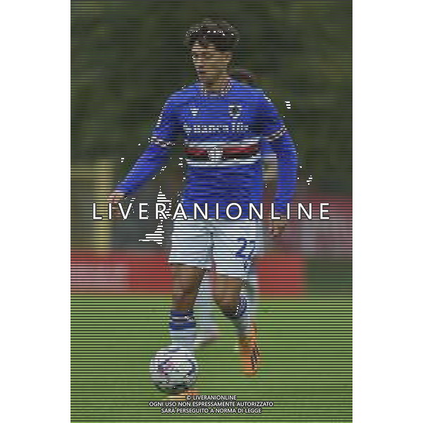 TVRG Milan vs Sampdoria nella foto Gabriele Alesi (Sampdoria) Milano 29-10-2023 Puma House of Football - centro sportivo Peppino Vismara Campionato Primavera 1 TIM - 8a giornata foto Roberto Garavaglia/ag. Aldo Liverani sas