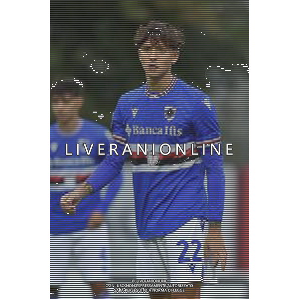 TVRG Milan vs Sampdoria nella foto Gabriele Alesi (Sampdoria) Milano 29-10-2023 Puma House of Football - centro sportivo Peppino Vismara Campionato Primavera 1 TIM - 8a giornata foto Roberto Garavaglia/ag. Aldo Liverani sas