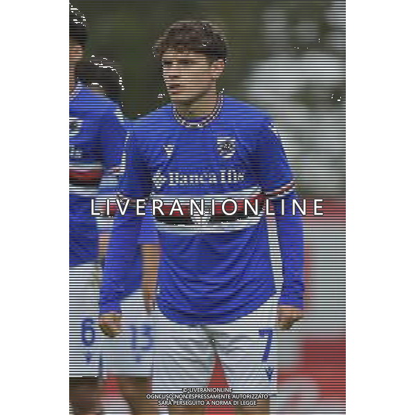 TVRG Milan vs Sampdoria nella foto Simone Pozzato (Sampdoria) Milano 29-10-2023 Puma House of Football - centro sportivo Peppino Vismara Campionato Primavera 1 TIM - 8a giornata foto Roberto Garavaglia/ag. Aldo Liverani sas
