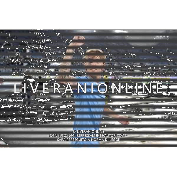 Lazio vs Fiorentina - Campionato Serie A TIM - 10 giornata - Stadio Olimpico - Roma 30-10-2023 nella foto Esultanza finale Rovella FOTO FEDERICO GAETANO-AG ALDO LIVERANI SAS