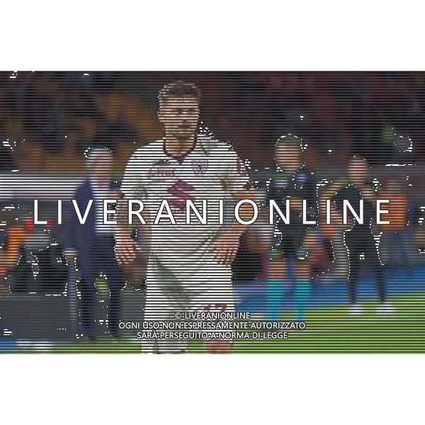 Karol Linetty of Torino FC during the Italian soccer Serie A match US Lecce vs Torino FC on October 28, 2023 at Via del Mare Stadium in Lecce, Italy. Photo by Emmanuele Mastrodonato/ag. Aldo Liverani sas