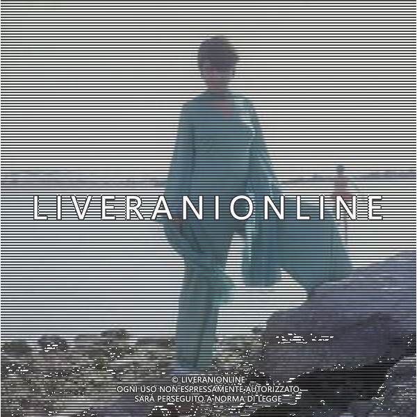 COL-RETROSPETTIVA LARA SAINT PAUL CANTANTE NELLA FOTO LARA SAINT PAUL A RICCIONE NELL\'ANNO 1969 AG ALDO LIVERANI SAS