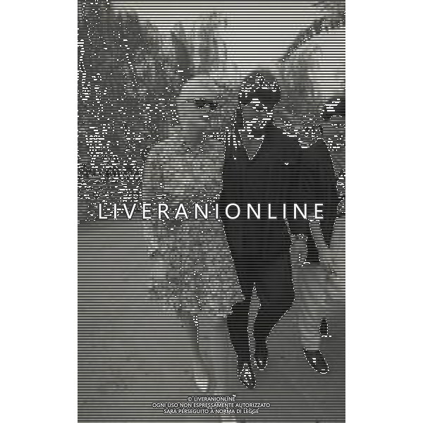 NEG-RETROSPETTIVA BRIGITTE NIELSEN ATTRICE NELLA FOTO BRIGITTE NIELSEN CON MARK GASTINEAU NELL\'ANNO 1985 A TAORMINA AG ALDO LIVERANI SAS  