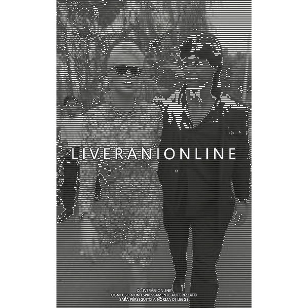 NEG-RETROSPETTIVA BRIGITTE NIELSEN ATTRICE NELLA FOTO BRIGITTE NIELSEN CON MARK GASTINEAU NELL\'ANNO 1985 A TAORMINA AG ALDO LIVERANI SAS  