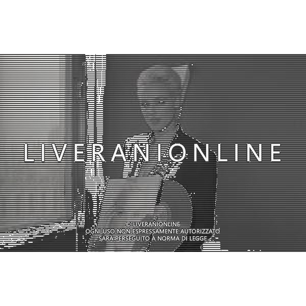 NEG-RETROSPETTIVA BRIGITTE NIELSEN ATTRICE  NELLA FOTO BRIGITTE NIELSEN PRESENTA IL SUO DISCO NELL\'ANNO 1987 A MILANO IN TERRAZZA MARTINI  AG ALDO LIVERANI SAS