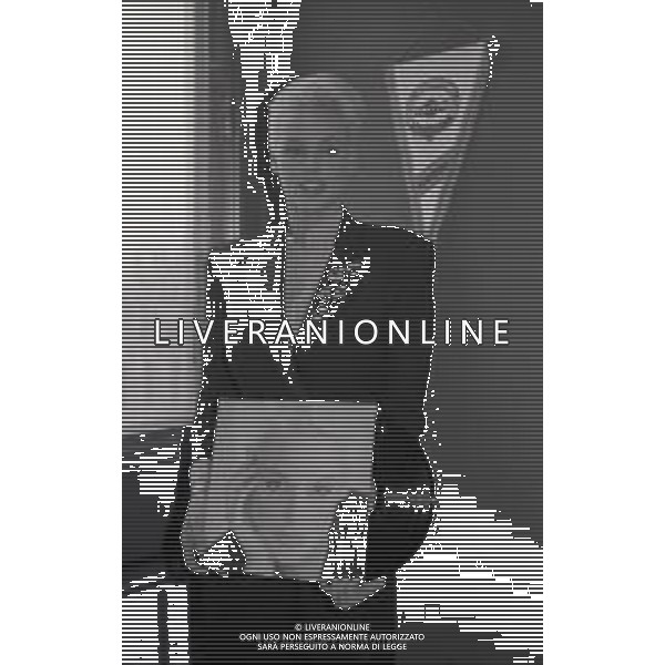 NEG-RETROSPETTIVA BRIGITTE NIELSEN ATTRICE  NELLA FOTO BRIGITTE NIELSEN PRESENTA IL SUO DISCO NELL\'ANNO 1987 A MILANO IN TERRAZZA MARTINI  AG ALDO LIVERANI SAS