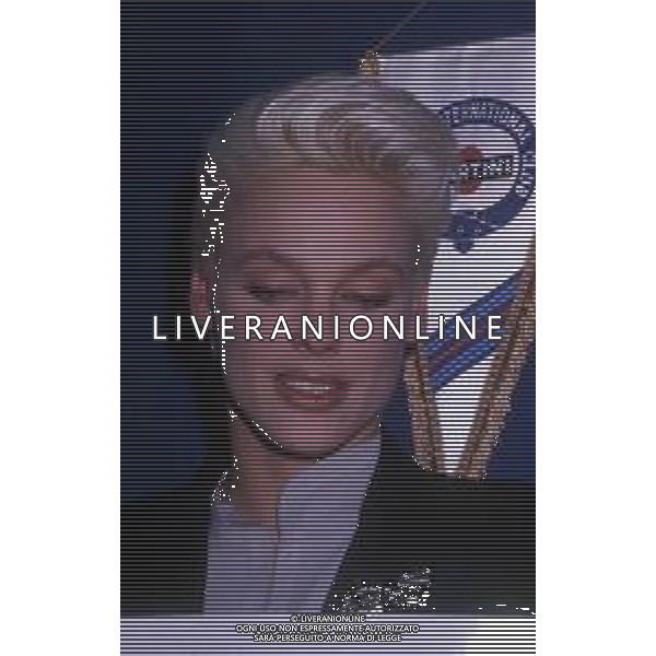 COL-RETROSPETTIVA BRIGITTE NIELSEN ATTRICE NELLA FOTO BRIGITTE NIELSEN PRESENTA IL SUO DISCO NELL\'ANNO 1987 A MILANO IN TERRAZZA MARTINI AG ALDO LIVERANI SAS 