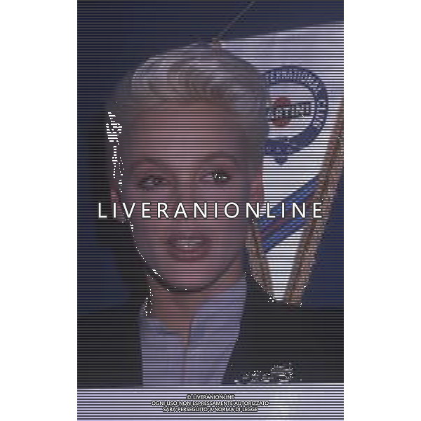 COL-RETROSPETTIVA BRIGITTE NIELSEN ATTRICE NELLA FOTO BRIGITTE NIELSEN PRESENTA IL SUO DISCO NELL\'ANNO 1987 A MILANO IN TERRAZZA MARTINI AG ALDO LIVERANI SAS 