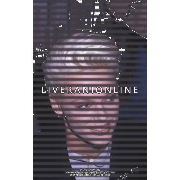 COL-RETROSPETTIVA BRIGITTE NIELSEN ATTRICE NELLA FOTO BRIGITTE NIELSEN PRESENTA IL SUO DISCO NELL\'ANNO 1987 A MILANO IN TERRAZZA MARTINI AG ALDO LIVERANI SAS 