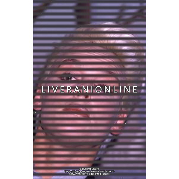 COL-RETROSPETTIVA BRIGITTE NIELSEN ATTRICE NELLA FOTO BRIGITTE NIELSEN PRESENTA IL SUO DISCO NELL\'ANNO 1987 A MILANO IN TERRAZZA MARTINI AG ALDO LIVERANI SAS 