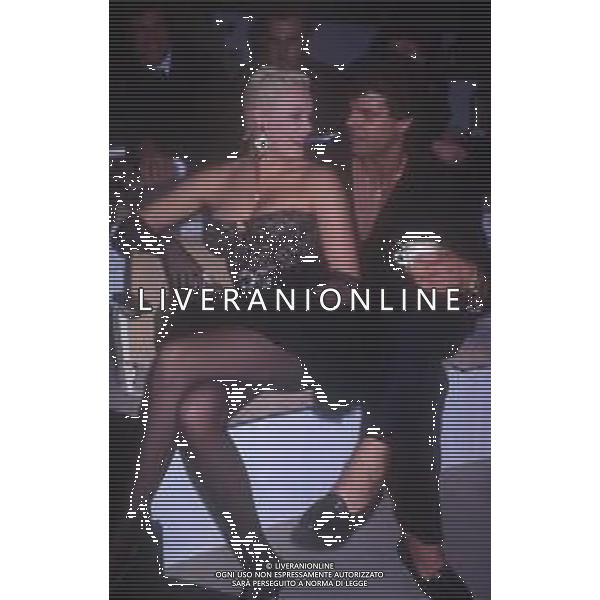 DIAP-RETROSPETTIVA BRIGITTE NIELSEN ATTRICE  NELLA FOTO BRIGITTE NIELSEN CON MARK GASTINEAU NELL\'ANNO 1988 A MILANO AG ALDO LIVERANI SAS