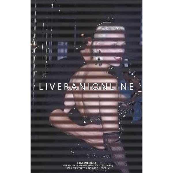 DIAP-RETROSPETTIVA BRIGITTE NIELSEN ATTRICE  NELLA FOTO BRIGITTE NIELSEN CON MARK GASTINEAU NELL\'ANNO 1988 A MILANO AG ALDO LIVERANI SAS