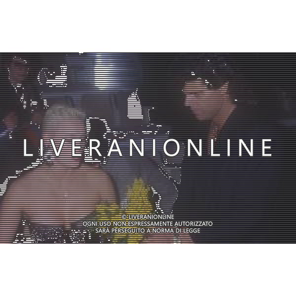 DIAP-RETROSPETTIVA BRIGITTE NIELSEN ATTRICE  NELLA FOTO BRIGITTE NIELSEN CON MARK GASTINEAU NELL\'ANNO 1988 A MILANO AG ALDO LIVERANI SAS