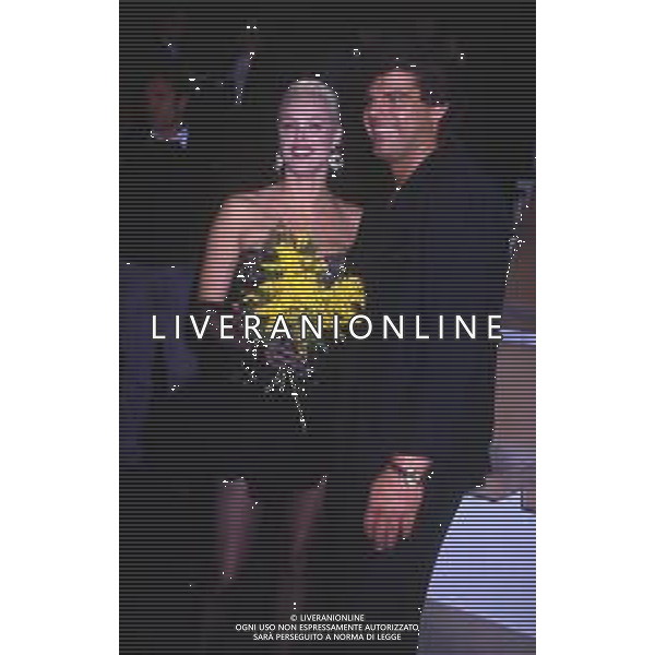 DIAP-RETROSPETTIVA BRIGITTE NIELSEN ATTRICE  NELLA FOTO BRIGITTE NIELSEN CON MARK GASTINEAU NELL\'ANNO 1988 A MILANO AG ALDO LIVERANI SAS