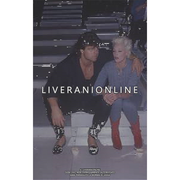 DIAP-RETROSPETTIVA BRIGITTE NIELSEN ATTRICE  NELLA FOTO BRIGITTE NIELSEN NELL\'ANNO 1988 A MILANO AG ALDO LIVERANI SAS