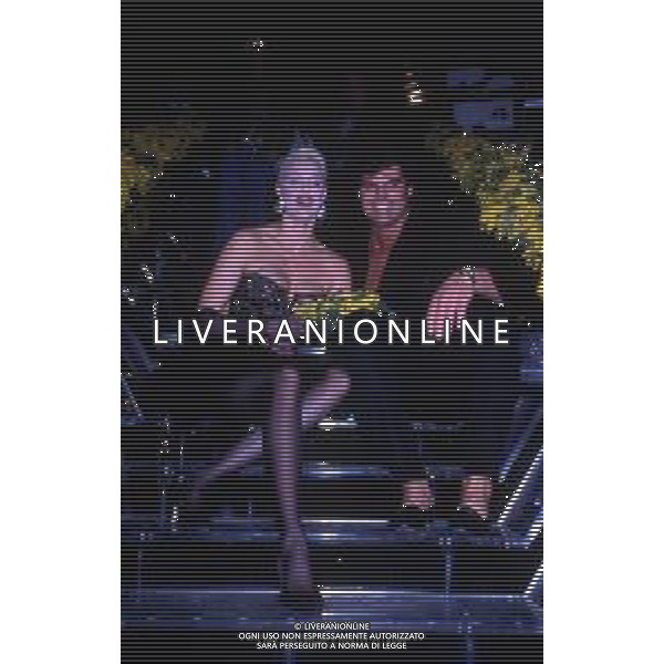 DIAP-RETROSPETTIVA BRIGITTE NIELSEN ATTRICE  NELLA FOTO BRIGITTE NIELSEN NELL\'ANNO 1988 A MILANO AG ALDO LIVERANI SAS