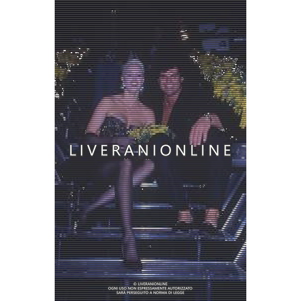DIAP-RETROSPETTIVA BRIGITTE NIELSEN ATTRICE  NELLA FOTO BRIGITTE NIELSEN NELL\'ANNO 1988 A MILANO AG ALDO LIVERANI SAS