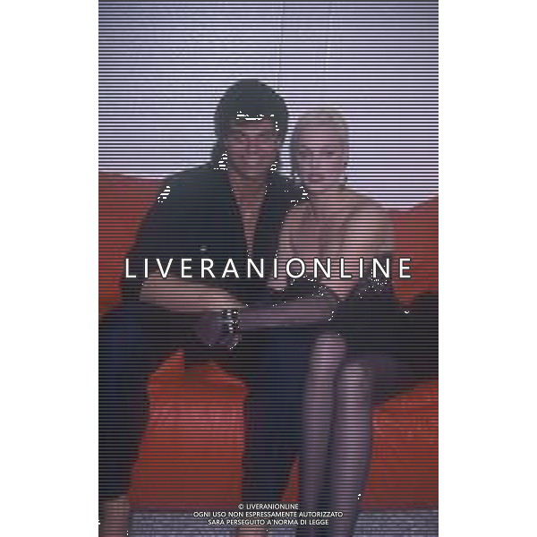 DIAP-RETROSPETTIVA BRIGITTE NIELSEN ATTRICE  NELLA FOTO BRIGITTE NIELSEN NELL\'ANNO 1988 A MILANO AG ALDO LIVERANI SAS